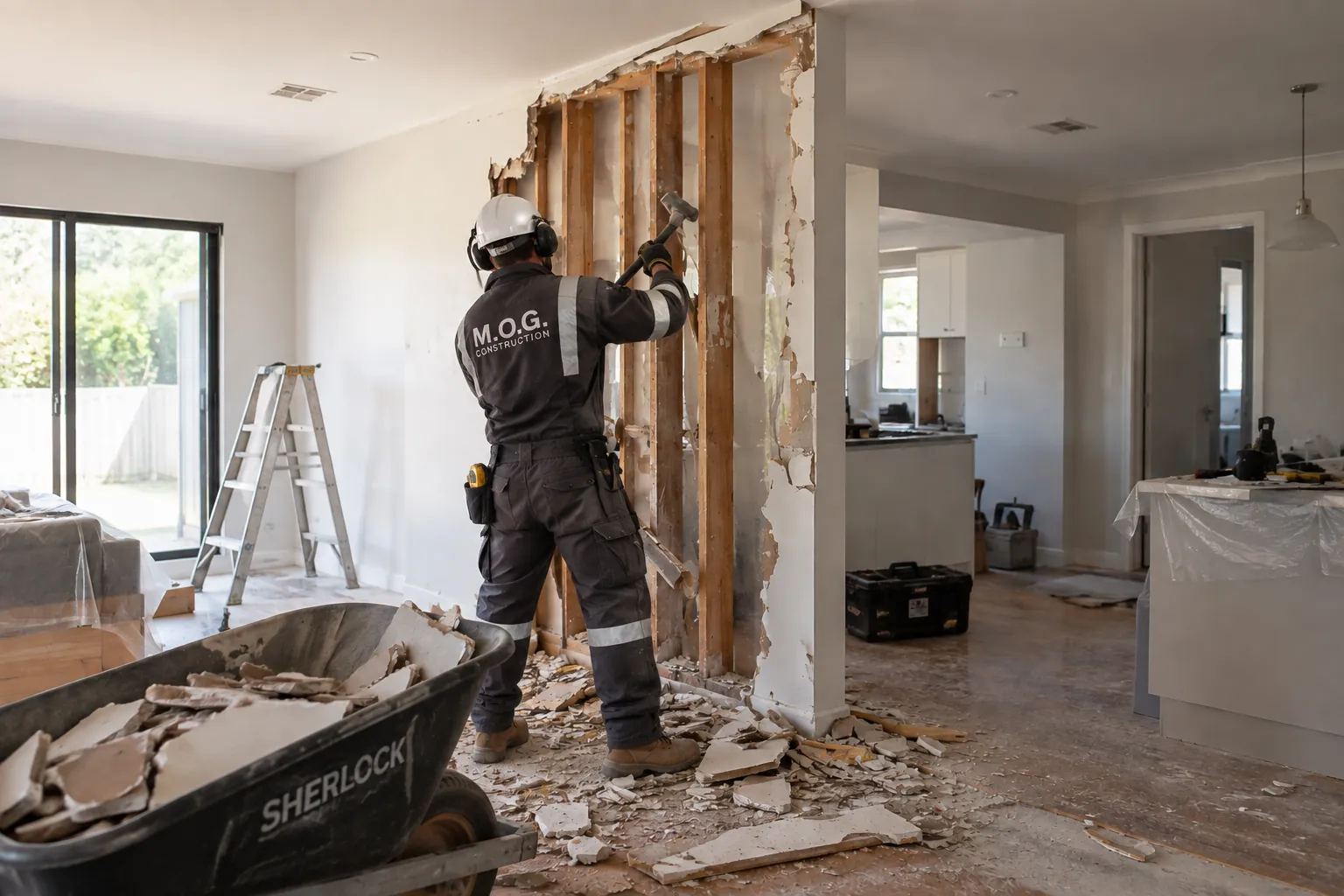 Interior renovation and construction work
