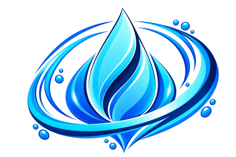 Pristinia water-drop logo